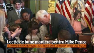 La nici 10 ani, un copil i-a dat o lecţie de bună purtare vicepreşedintelui american