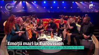 România s-a calificat în finala concursului Eurovision! Cerere de căsătorie în direct!