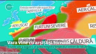 AVERTISMENT METEO! Ne aşteaptă o vară fierbinte. Valurile de căldură vor fi întrerupte de TORNADE
