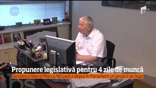 Asta ni s-ar putea întâmpla: să lucrăm zece ore pe zi, patru zile, şi să avem liber trei zile, pe săptămână