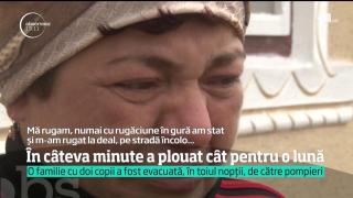 În câteva minute a plouat cât pentru o lună! Apele au făcut ravagii în mai multe judeţe