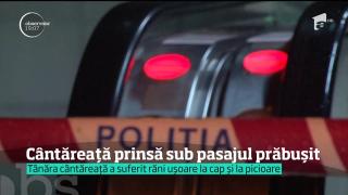 A SCĂPAT PRINTR-O MINUNE! Tavanul pasajului Magnolia s-a prăbuşit peste fiica de 16 ani a unor renumiţi lăutari din Piteşti