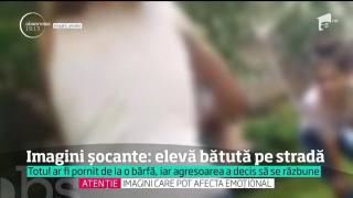 E scandal uriaș după imaginile-șoc cu elevele de liceu care au bătut fără milă o adolescentă. Poliția a intervenit!