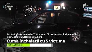 Accident violent lângă Medgidia! Cinci oameni, printre care şi un copil, ajunşi la spital după ce două maşini s-ar fi întrecut