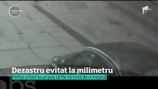 Imagini de infarct! O copilă a fost la doar câțiva centimetri de moarte!