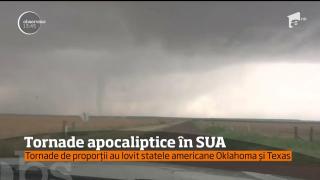 Imagini apocaliptice în SUA! Două tornade au măturat statele Oklahoma şi Texas (VIDEO)