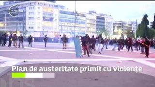 Noi violenţe în Grecia. Parlamentul de la Atena a dat undă verde la măsurile de austeritate