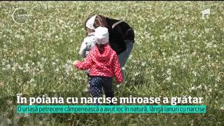 De sfinţii Constantin şi Elena, mii de români au sărbătorit Festivalul  Narciselor, unde au încins o petrecere câmpenească