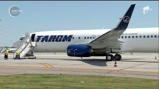 Tarom şi-a înnoit flota! Noua aeronavă a fost botezată Sarmizegetusa (VIDEO)