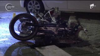 Un motociclist a ajuns în STARE GRAVĂ la spital, după ce a lovit in plin un autoturism, în Capitală!