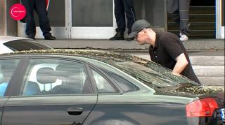 Sebastian Ghiţă s-a prezentat la o secţie de poliţie din Belgrad. Primele imagini după ce a fost eliberat din arest