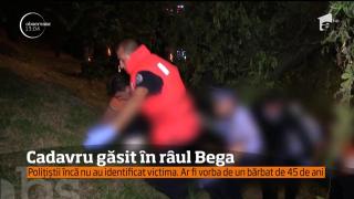 Descoperire şocantă la Timişoara! Cadavrul unui bărbat a fost găsit în râul Bega (VIDEO)