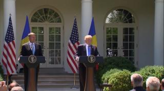 Klaus Iohannis, primit de Donald Trump la Casa Albă: "Sunteţi un aliat adevărat. Vreau să mulţumesc României pentru că a fost un aliat important în lupta cu Statul Islamic" (VIDEO)