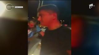 Noi imagini ale scandalului dintre Cristian Boureanu şi agenţii de la Rutieră. Fostul deputat pare să-și fi bruscat iubita