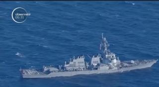 Şapte marinari sunt daţi dispăruţi, după ce un distrugător al SUA a fost grav avariat în largul Japoniei (VIDEO)