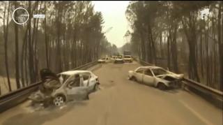 Imagini terifiante filmate cu drona în Portugalia! Bilanţul morţilor din APOCALIPSA DE FOC a ajuns la 61 şi ar putea creşte