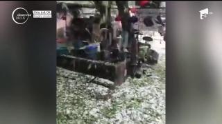 Ploile au făcut ravagii în Dobrogea. Apele unui pârâu s-au umflat şi au ieşit din matcă