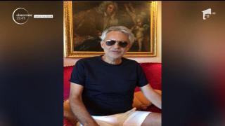 Andrea Bocelli a transmis un mesaj pentru români, înainte de concertele din București și Cluj