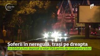 Razie de proporţii a Poliţiei Rutiere. 140 de şoferi din Capitală au fost amendaţi