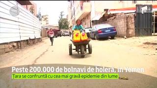 Epidemie de holeră în Yemen. Peste 200.000 de cazuri de îmbolnăvire au fost raportate în ultimele două luni!