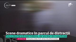 O tânără A CĂZUT DE LA 8 METRI înălţime dintr-un TELESCAUN!