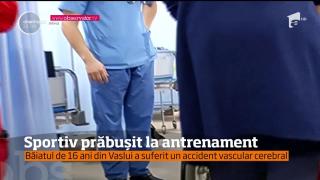 Sportiv de doar 16 ani, prăbuşit la antrenamente în urma unui atac vascular cerebral. Descoperirea uluitoare a medicilor (VIDEO)