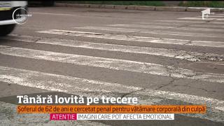 IMAGINI ÎNFRICOȘĂTOARE  la Galați. Tânără UCISĂ pe trecere de un şofer vitezoman. Totul a fost filmat de camera video