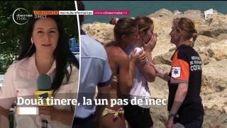 Panică la Costineşti! Două tinere au fost la un pas de înec. Au intrat în mare şi nu au mai putut înota spre mal