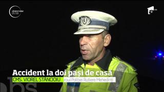 Accident în Mehedinţi: Şoferul unui microbuz a pierdut controlul volanului într-o curbă periculoasă. Trei oameni au ajuns la spital