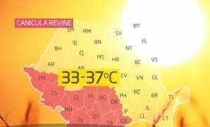 Valul de caniculă revine peste România! Temperaturile urcă din nou spre 40 de grade