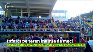 Un fost jucător de la Gaz Metan Mediaş a murit pe teren, înaintea unul meci al veteranilor