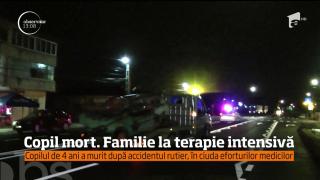 Un copil de 4 ani a murit în maşina incendiată la volanul căreia tatăl a adormit la volan