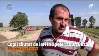 Un copil a căzut în râul Buzău şi e dispărut de 24 de ore. O mamă e sfâşiată de durere