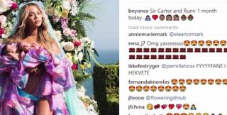 Beyonce a postat prima fotografie cu gemenii ei pe o reţea de socializare
