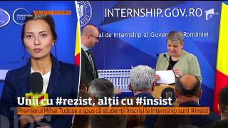 Premierul Mihai Tudose are aşteptări clare din partea tinerilor înscrişi în programul de Internship al Guvernului! (VIDEO)