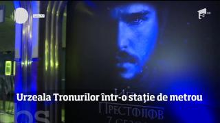 Urzeala Tronurilor într-o stație de metrou,la Moscova