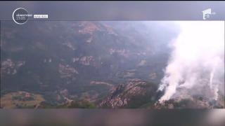 Clipe tensionate în Parcul Naţional Domogled, din Mehedinţi! Flăcări uriaşe au cuprins parcul aflat în patrimoniul UNESCO