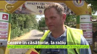 Imagini emoţionante în Hunedoara: Raliul VTM a fost întrerupt de o... cerere în căsătorie