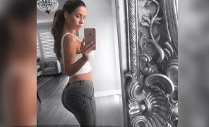 Imagini ireale cu gravida cu cel mai plat abdomen! Femeia este la a doua sarcină aproape invizibilă (VIDEO)