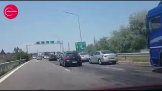 Aglomeraţie INFERNALĂ pe Autostrada Soarelui, sensul de mers către Bucureşti