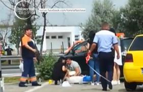 ACCIDENT TERIBIL într-o benzinărie de pe A2! Părinţii a doi copii, spulberaţi de o şoferiţă începătoare care a ÎNCURCAT PEDALELE