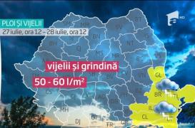Furtunile lovesc România! Meteorologii au emis cod galben pentru sud-estul ţării (VIDEO)