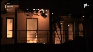 Un INCENDIU VIOLENT a mistuit o casă dintr-o localitate din Bistriţa-Năsăud!