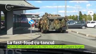 Cu TANCUL la fast-food! Imaginile au stârnit amuzamentul tuturor!
