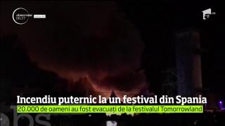 INCENDIU puternic la festivalul de muzică electronică TOMORROWLAND!  Peste 20 de mii de oameni au fost EVACUAŢI!