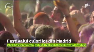 Madridul a prins culoare! Locuitorii unui cartier au participat la festivalul Holi, inspirat din cultura indiană