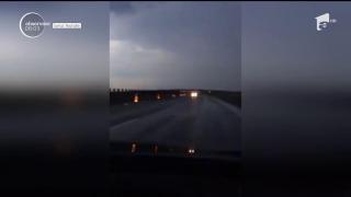 Scene de groază pe autostrada care leagă Arad de Timişoara. Un şofer a condus o bună porţiune de drum PE CONTRASENS