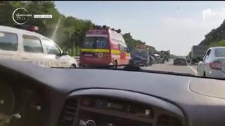 Carambol pe Autostrada Soarelui. Şase maşini au fost implicate într-un accident auto