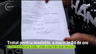Rudele tânărului care a fost tratat pentru insolaţie şi a murit de infecţie pulmonară acuză medicii de neglijenţă. Ele cer efectuarea unei anchete
