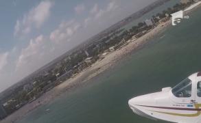 Imagini spectaculoase de pe litoral, filmate din hidroavion, de reporterii Observatorului. La sol erau 200 de mii de oameni, în cel mai aglomerat weekend!